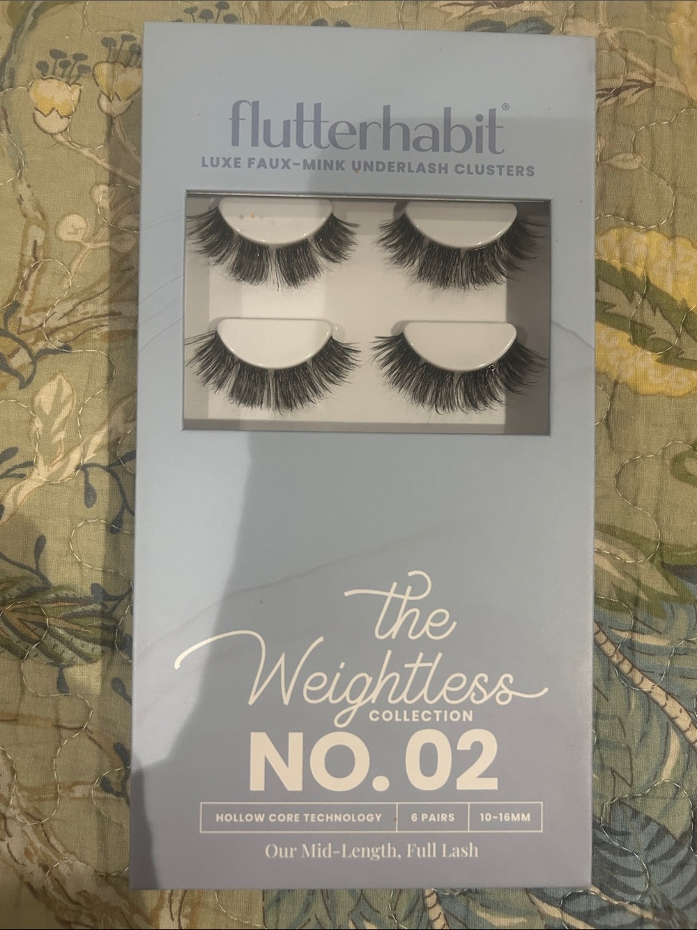 Flutterhabit.   Weightless Collection No.02 Faux-Mink Underlash Clusters - Black